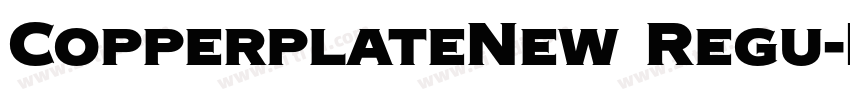 CopperplateNew Regu字体转换